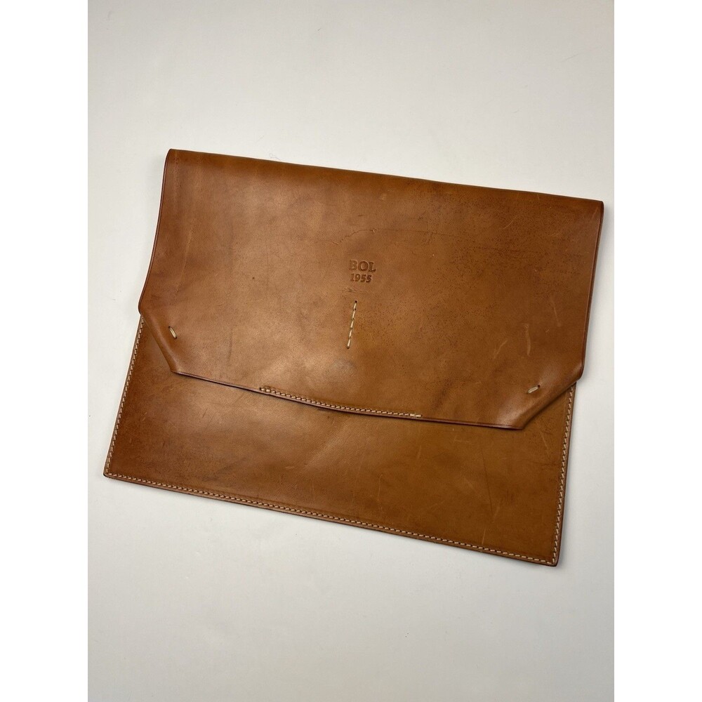 Boldrini Selleria Handmade Florentine Leather Clutch / Document Holder Italy